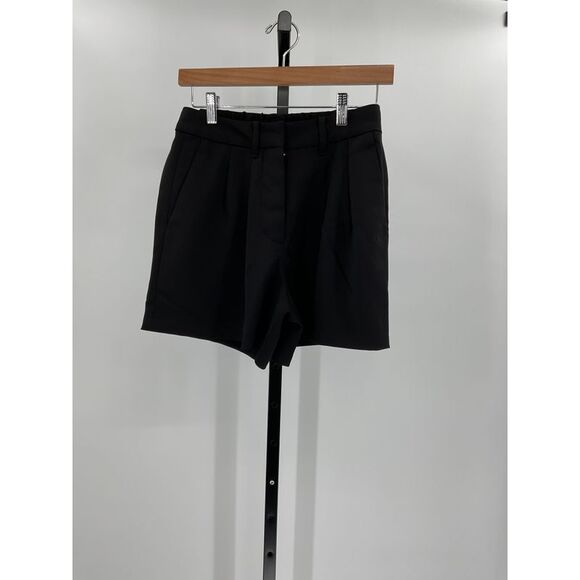 Quince Pants - Quince Stretch Crepe Pleated Short Black 4